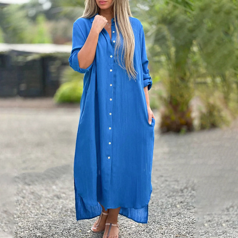 Lourdes | Vestido de Lino Ligero y Versátil