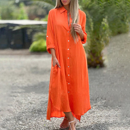 Lourdes | Vestido de Lino Ligero y Versátil