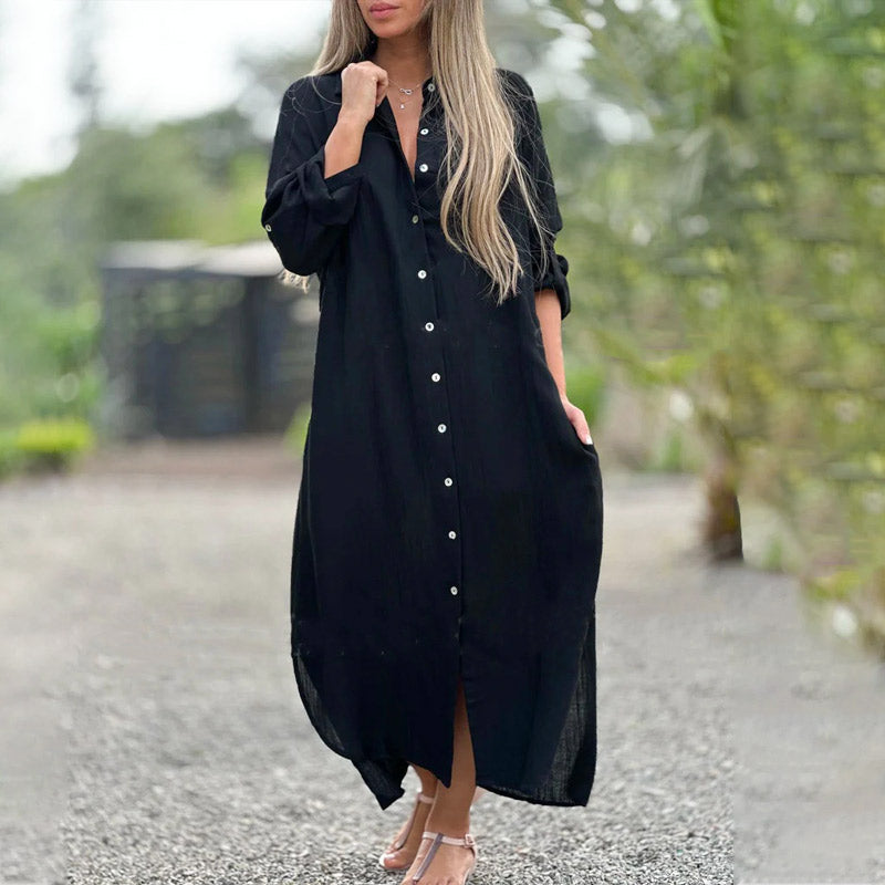 Lourdes | Vestido de Lino Ligero y Versátil