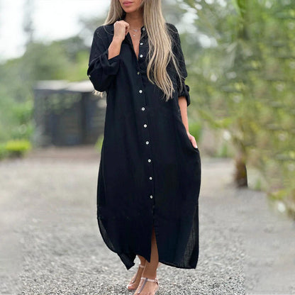 Lourdes | Vestido de Lino Ligero y Versátil