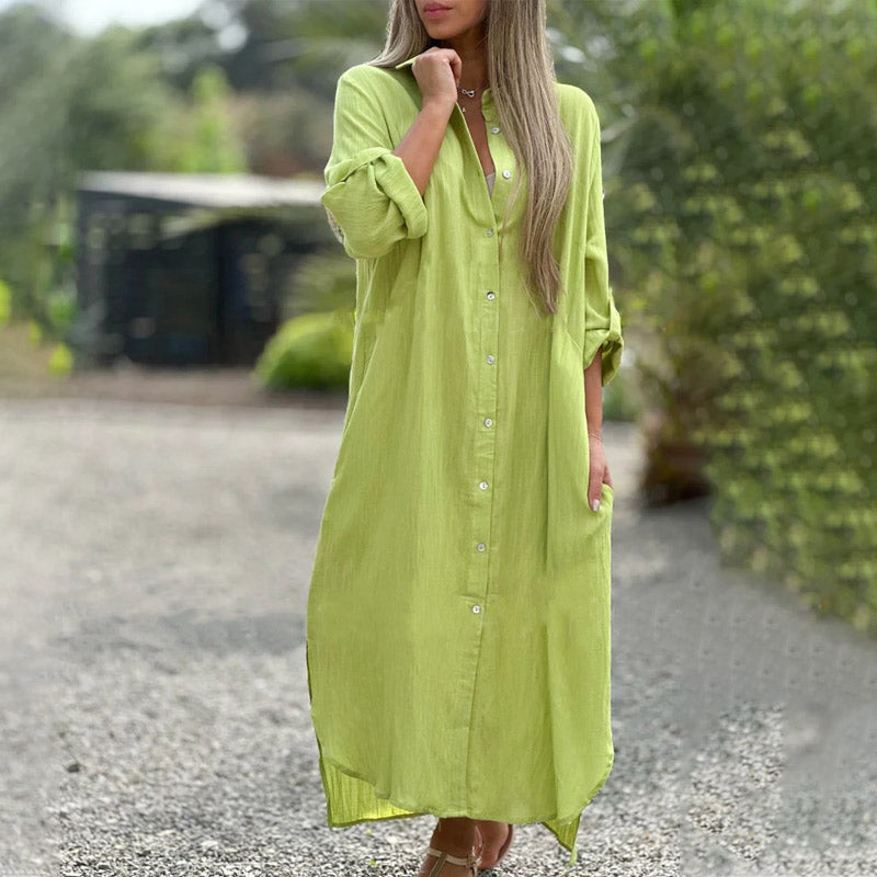 Lourdes | Vestido de Lino Ligero y Versátil