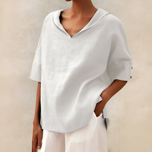 Teresa | Blusa Ligera de Lino y Algodón